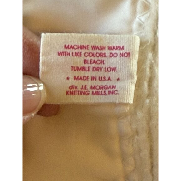 Baby Morgan Vintage Cozy 100% Orlon Balloon Print Satin Edge Made in USA - Picture 10 of 11